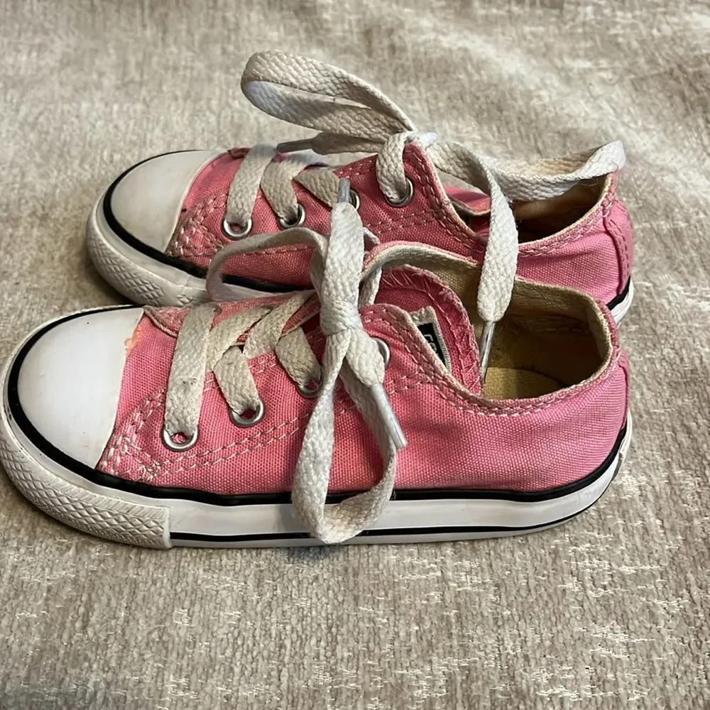 Converse Pink and White Classic Sneakers